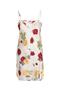 Rope Strap Satin Floral Motif Nightgown - 4