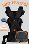 Plus Ergonomic Kangaroo with Waist & Back Support 4-12 kg Versatile Adjustable Black - 4