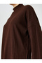 X Şahika Ercümen - Half Fishmonger Turtleneck Long Sleeve T-Shirt with Side Slits - 5