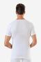 Men's V-Neck Short Sleeve Undershirt White 100% Cotton Combed Cotton Set of 3 - 3