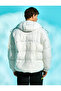 Oversize Puffer Jacket Hooded Pocket Detailed Waterproof - 4