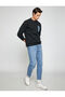 Basic Sweatshirt Crew Neck Space Printed - 2