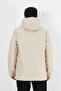 Men's Beige Sheepskin Hooded Windproof Winter Coat & Coat & Parka - 6