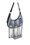 Small Size Hand-Shoulder Evening Bag with Crystal Stone and Chain Tassel Detail - 2