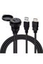 PM-12428 USB 3.0 + HDMI لوحة قيادة السيارة مع كابل تمديد 2 متر (تركيب مجوف) - 4
