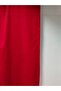 Red Pleatless Extraforated Flat Planting Background Curtain Single Wing 12477 - 3