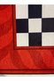 Mosso Retro Checkered Red Wavy Pattern Woven Base Modern Decorative Carpet Mosso131 - 7