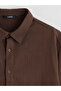 Xside Plus Size Regular Fit Long Sleeve Linen Look Men's Shirt - 6