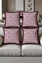 Digital Printed Soft Textured 4-Piece Throw Pillow Cover Set (43X43 cm) Krl0034