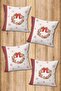 Digital Printed Soft Textured 4-Piece Throw Pillow Cover Set (43X43 cm) Krl0052 - 2