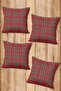 Digital Printed Soft Textured 4-Piece Throw Pillow Cover Set (43X43 cm) Krl0053 - 2