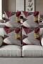 Digital Printed Soft Textured 4-Piece Throw Pillow Cover Set (43X43 cm) Krl0019