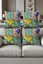 Digital Printed Soft Textured 4-Piece Throw Pillow Cover Set (43X43 cm) Krl0059