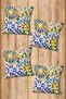 Digital Printed Soft Textured 4-Piece Throw Pillow Cover Set (43X43 cm) Krl0057 - 2