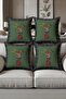 Digital Printed Soft Textured 4-Piece Throw Pillow Cover Set (43X43 cm) Krl0041