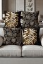 Digital Printed Soft Textured 4-Piece Throw Pillow Cover Set (43X43 cm) Krl0008