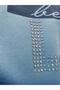 Text and Stone Printed Skirt Track Suit Set 43595 - 5