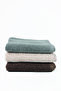 Wave 100% Cotton Hand Towels, Guest Towels 3 Pieces Size: 30X50 cm Set Coffee, Champagne, Gray