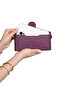 Genuine Leather Women's Wallet |   Bulgari 1232 Flother Matte Purple - 3