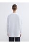 Alita City Farkıyla Lcw Modest Gray 3 Thread Raster Printed Oversize Women's Sweatshirt Tunic - 4