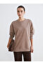 Peak New Season Crew Neck Stone Women's Sweatshirt
