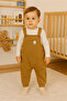 3 Thread Baby Overalls with Pocket Detail