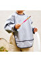 Long Sleeve Stain Resistant Baby Bib for Feeding, Playing and Activities Gray - 5