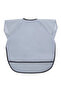 Short Sleeve Waterproof Baby Bib for Feeding, Playing and Activities Gray - 3
