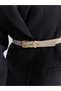 Thin Women's Belt Waist Belt with Square Buckle, Dress Belt, Skirt Belt, Trouser Belt - 5