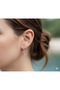 Steel Earrings Tarnish-Free Antiallergic Pink Figured (2 Years Importer Guaranteed) - 4