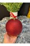 Red Glitter Christmas Tree Ornament 12 cm Single Large Glitter Christmas Ball Eng-149 - 2