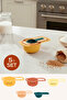 5-Piece Colorful Measuring Spoon Set Earth Color (15-60-85-150-250 ml) |   Kitchen Measuring Set