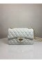 Quilted Knitted Chain Women's Hand and Shoulder Bag