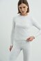 Crew Neck Soft Long Sleeve T-Shirt Gray