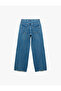 Regular Waist Cotton Buttoned Pocket Wide Leg Jeans - Wide Leg Jeans - 5