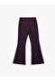 Slim Fit Patterned Flared Pants - 4