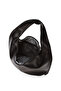 Black Casual Large Size Soft Textured Shopper Hand and Shoulder Bag - 3