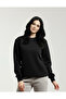 قماش ناعم من نوع Crew Neck للسيدات باللون الأسود - 6