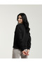 قماش ناعم من نوع Crew Neck للسيدات باللون الأسود - 7