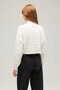 Women's Hair Braid Detailed Crop Knit Sweater - 5