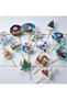 Set of 14 Sailing Sailor Santa Claus Cardboard Toothpick Ornaments – Christmas Table Decoration (9cm) - 2