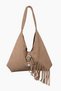 Bag 100% Genuine Leather Ecru Shoulder Bag