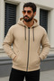 Men's Casual Zippered Hooded 3-Piece Sweatshirt - 3