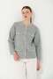 Hatunatila Crochet Four-Pocket Look Cashmere Jacket 7867 Gray - 7