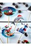 Set of 14 Sailing Sailor Santa Claus Cardboard Toothpick Ornaments – Christmas Table Decoration (9cm) - 6