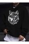 Unisex Hooded Sweatshirt 3 Thread Fabric Comfortable Fit B Printed Design Casual Hoodie