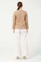 Hatunatila Crochet Four-Pocket Look Cashmere Jacket 7867 Mink - 3