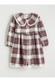 Two Mt Shop Quality Lcw Kids Red Flannel Plaid Girls' Dress