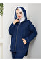 Women's Loose Denim Set with Pants - 6