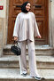 Side Stripe Suit Z5713 Beige